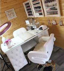 Enhanced By Hannah Home Beauty Cabin Uk Nail Salon Decor Beauty Room Decor Nail Salon Interior Design