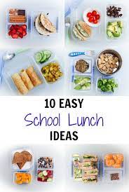 10 Easy School Lunch Ideas Vegan Vegetarian Gastronomy Recipe Vegan Lunches Healthy School Snacks Easy School Lunches