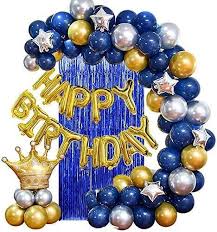 Find great savings on clothing, shoes, toys, home décor, appliances and electronics for the whole family. Birthday Party Decorations Blue Silver And Gold Party Balloons For Boy Theme My Party