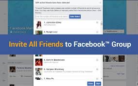 Google chrome extension that helps you to invite all your friends to page or event. Facebook Group Invite All Auto Add Friends To Fb Group Facebook Apps