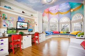 Children S Playroom Large Bay Window Kids Playroom Furniture Kid Room Decor Playroom Design
