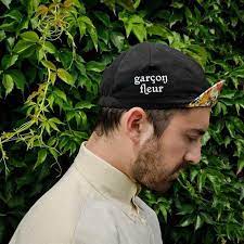 Sale Garcon Fleur Cycling Cap Limited Edition Black Floral Print 4 Panels Cycling Cap Bike Cap Boy Models