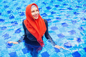 Image result for burkini-clad women