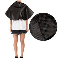 Yuksek Kaliteli Pvc Su Gecirmez Kuafor Yaka Kaucuk Salon Sac Boyama Onluk Elbise Kuaforluk Pelerin Sac Kesim Wrap Kapaklar Folyolar Ve Sargilar Aliexpress