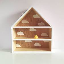 Haus Geformt Holzhaus Regal Regal Kinder Regal Kids Shelves House Shelves Decorating Shelves