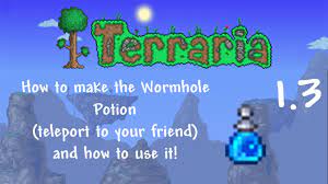 — — endure elements (potion). Terraria 1 3 How To Make The Wormhole Potion And How To Use It Youtube