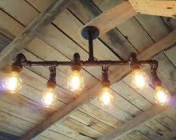 rustic industrial lighting chandelier