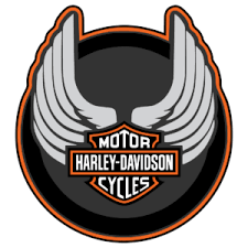 Harley Davidson Wings Round Logo Vector Decal Vector Logo Round Logo Harley Davidson