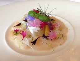 Ceviche Of Shetland Scallops Elderflower Pickled Garden Fennel Fine Dining At Gravetye Manor Gastronomic Food Posh Nosh Fine Dining
