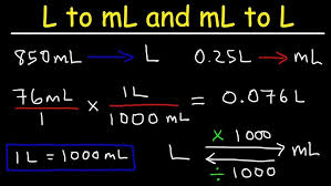 L ÷ 100 = hl calculations: L To Ml How To Convert Liter To Milliliter Youtube