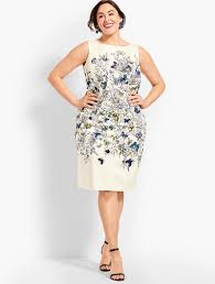Butterfly Sheath Talbots Dresses Plus Size Dresses Color Combos Outfit