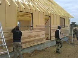 Bardages Habillage Exterieur Des Facades En Ossature Bois Maison Ossature Bois Ossature Bois Pignon Maison