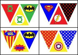 Superheroes Free Printable Bunting Superhero Party Printables Marvel Party Avengers Birthday