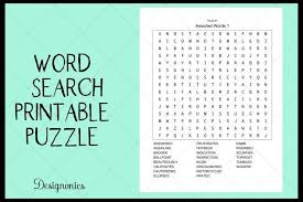 Word Search Puzzle Game Printable 1 728619 Other Design Bundles In 2020 Design Bundles Word Find Word Search Puzzle