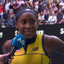 Coco Gauff is ready to go to the cinema after progressing to the  Quarter-finals 🤣🎥