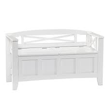 White Storage Benches