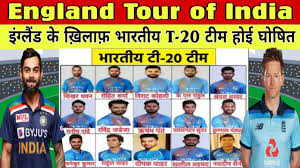 The indian contingent arrived australia after the conclusion of the indian premier league (ipl) 2020 in dubai. India Vs England 2021 Team India 19 Members T 20 Squad For England India Vs England T 20 Series Youtube