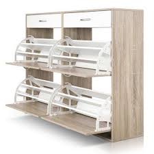 The compact size perfectly fits any small corner, entrance, also could be used as home decoration. Dwellhome 4 Part Shoe Cabinet Tower Reviews Temple Webster Shoe Cabinet Design Cabinet Design Shoe Storage Cabinet