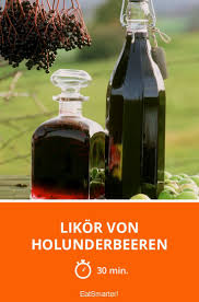 Likor Von Holunderbeeren Rezept Holunderbeeren Holunder Beeren