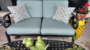 Outdoor Patio Furniture Cushions Recovered In Sunbrella Canvas Spa Upholstery Fabric Patio Furniture Cushions Outdoor Cushions Patio Furniture Lounge Cushions