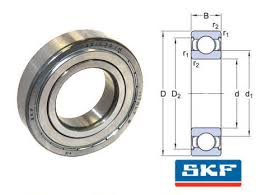 6204 2z C3gjn Skf Shielded High Temperature Deep Groove Ball