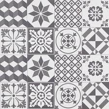 credence de cuisine goodhome nepeta carreaux de ciment gris l 180 cm x h 60 cm x ep 3 mm castorama en 2021 credence cuisine carreau de ciment credence