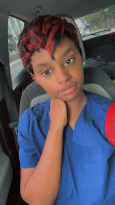 My first time trying a pixie cut 😩🤏🏾🥰 what yall think? #pixiecut  #thisate