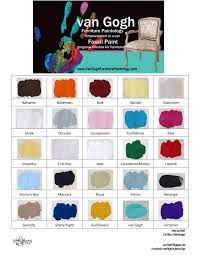 van gogh fossil paint color chart in 2019 painting antique