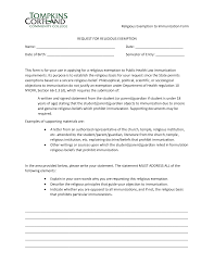 Please write below, or attach, a statement that explains in your own words why you are requesting this religious exemption. 2