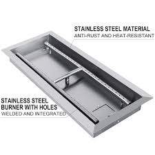 Choose from contactless same day delivery, drive up and more. Natural Gas Fire Pit Burner Drop In Pan 24 X 8 Table Top Modern Metal Pro Ebay