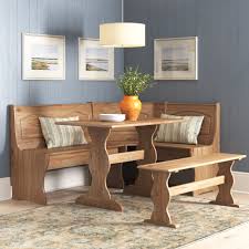 It might sound like a bit of work and you might have to when you think of a breakfast nook, most likely something like this bright spot comes to mind. August Grove Padstow 3 Piece Pine Solid Wood Breakfast Nook Dining Set Reviews