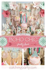 Birthday Party Ideas For Girls Age 8 Boho Chic Birthday Sweetest Dreams Catch My Party Boho Birthday Party Bohemian Birthday Party Tribal Birthday Party