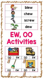 Get more activities, more resources and of course, more geraldine, from mr step 26 & 23 of early learners phonics, oo,ew,ui,ue,u_e. Have Fun Practicing The Ew Oo Sounds These Hands On Activities And Printables Will Engage Your Students While Working On This Oo Words Phonics English Phonics