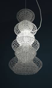 Pendant Lamp In White 3d Print Lighting Beleuchtung Luminaires Design Studioluminaire Photo Pendant Lamp Design Lamp Design Unusual Lighting
