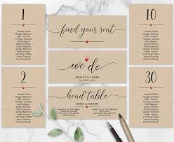 Wedding Seating Chart Template We Do Header Signs Table