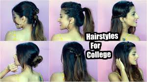 Cute hairstyles for men come in many forms. 7 Quick Easy Back To College Hairstyles For Medium To Long Hair Special Giveaway Youtube