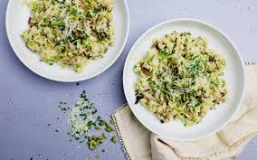 Risotto Aux Champignons Sauvages Poireaux Recette Risotto Champignons Risotto Poireaux Champignons Farcis