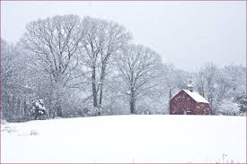 Red Barn In Snow By Muffet1 On Deviantart Red Barn Barn New England Homes