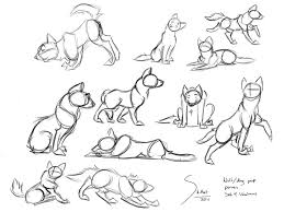 Wolf Or Dog Pup Poses Set 1 By Shitlet Animal Drawings Dog Drawing Dog Sketch