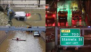 In the 1980s, engineers installed a short wall and later raised it to its current height. Bathtub Section Of Parkway East Reopened