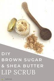 Diy Brown Sugar Shea Butter Lip Scrub 3 Ingredient Scrub To Help Your Dry Lips All Winter Long Meredithaman Lip Scrub Shea Butter Lip Balm Lip Scrub Recipe