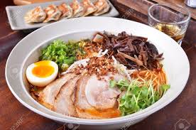 Ramen (/ˈrɑːmən/) is a japanese noodle soup. Japanese Traditional Ramen With Other Dishes On Table Stock Photo Picture And Royalty Free Image Image 12964299
