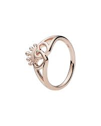 Add a sophisticated edge to your look with the sparkling elevated heart ring. Pandora Jewelry Rose United Regal Hearts Ring In Metallic Lyst