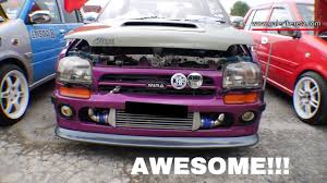 Welcome to galeri kereta tv! Purple Kancil Daihatsu Mira Moderno Modified 10th Anniversary Keicarmania 2016 Youtube
