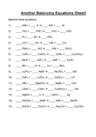 19 Sample Balancing Chemical Equations Worksheets In Pdf Ms Word