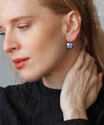 Náušnice Jill Light Sapphire SWAROVSKI