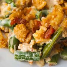 Cream Cheese Bacon Green Bean Casserole This Is Not Diet Food In 2020 Green Bean Casserole Bacon Green Bean Casserole Bean Casserole
