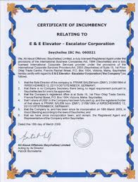 A certificate of good standing (also know as a record of compliance or incumbency) is a commonly used means of certifying the current status of a particular uk company. Certificate Of Incumbency