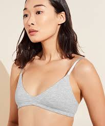 Eberjey Pima Stretch Cotton Bralette Heather Grey B2025