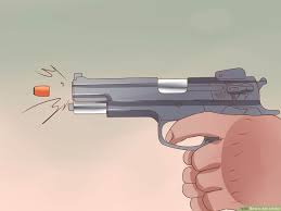 How To Aim A Pistol 13 Steps With Pictures Wikihow Woman with tied eyes put gun to her head in vector. how to aim a pistol 13 steps with